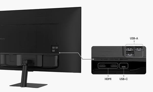 Samsung Smart Monitor med flere porter for enkel tilkobling
