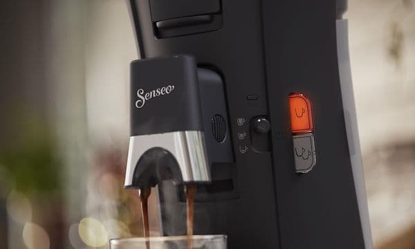 Senseo kaffemaskin som brygger kaffe