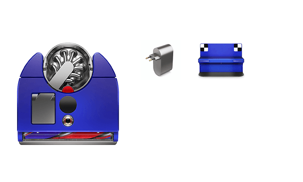 Dyson 360 Vis Nav robot vacuum and spare parts in the box