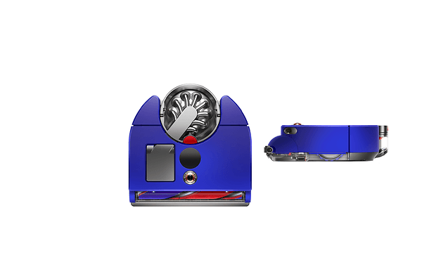 Dyson 360 Vis Nav robot vacuum seen from above and in profile