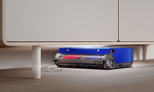 Dyson 360 Vis Nav -robottipölynimuri siivoaa myös huonekalujen alta