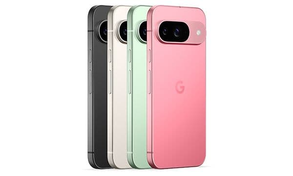 Google Pixel 9-familien ved siden af hinanden