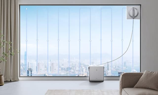 Ecovacs Winbot W2 OMNI vindusvaskerobot vasker stort vindu