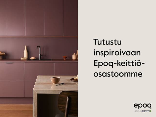 Epoq sijanti - kartta - Tutustu inspiroivaan Epoq-keittiöosastoomme-banneri