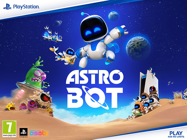 Sony PlayStation-banner med Astro Bot
