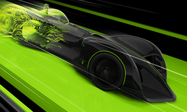 NVIDIA: Racerbil som illustration af højere ydelse
