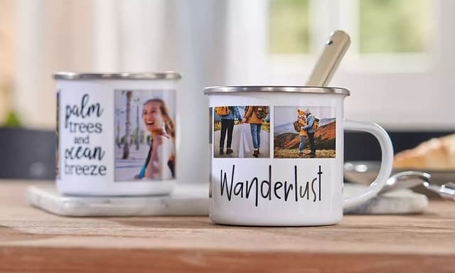 Gave til far: Krus med personlige billeder på