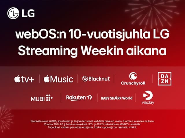 WebOS:n 10-vuotisjuhlavuosi ja LG Streaming Week