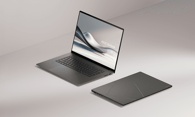 ASUS Zenbook S 16 UM5606WA laptop på et bord