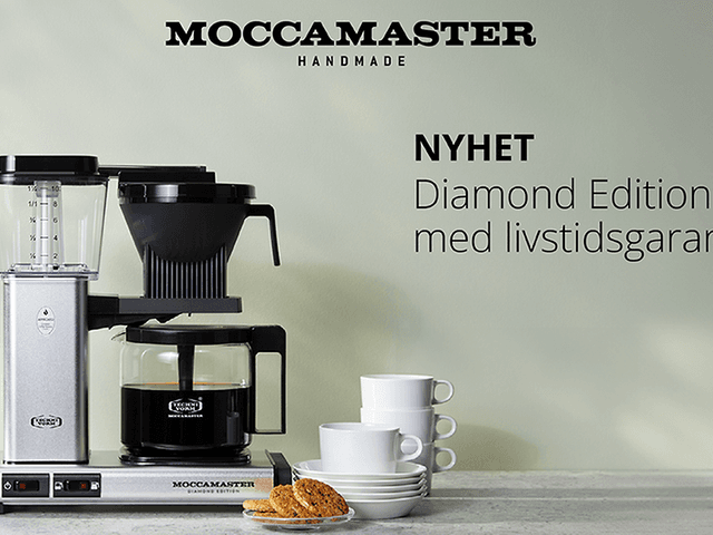 Moccamaster kaffetrakter - Nyhet med livstidsgaranti