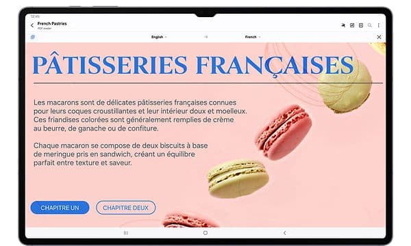 Samsung - Nettbrett - Galaxy Tab S10 Series - AI Produktivitet - Oversett hele PDF-er