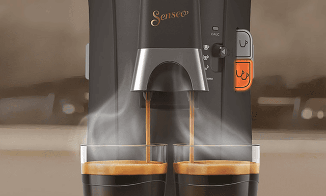 Senseo - Coffee - Brewing Senseo - Kaffe - Bryggning av två koppar samtidigt