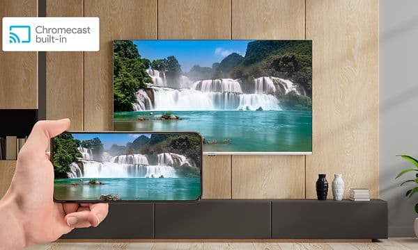 Strong SRT41 TV ja sisäänrakennettu chromecast sekä sisällöntoiston suoraan puhelimesta televisioruudulle