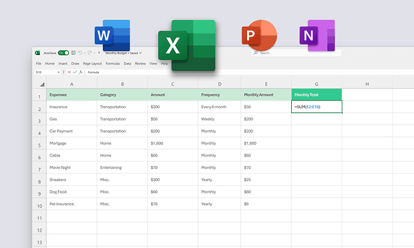 Microsoft - Microsoft Office 2024 Home - Office Home table og Office Apps