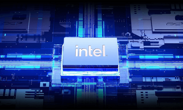 ASUS Vivobook S 14 OLED -kannettavan intel-siru sini-mustalla taustalla