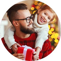 Circled Image Xmas Gift Dad