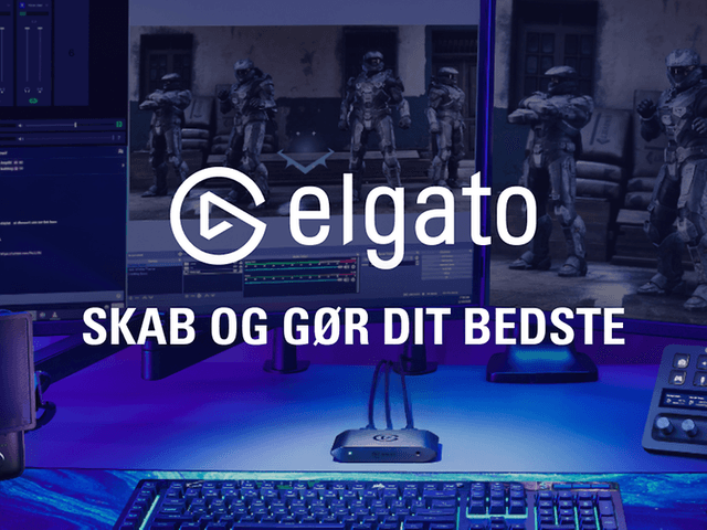 Elgato banner med teksten Skab og gør dit bedste