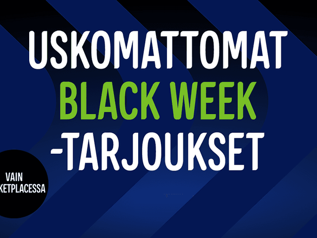 Black Week -tarjoukset Marketplace-partnereilta