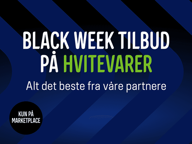 Marketplace - Black Week -tilbud på hvitevarer