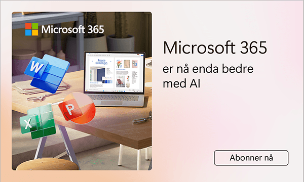 Microsoft 365 er nå enda bedre med AI