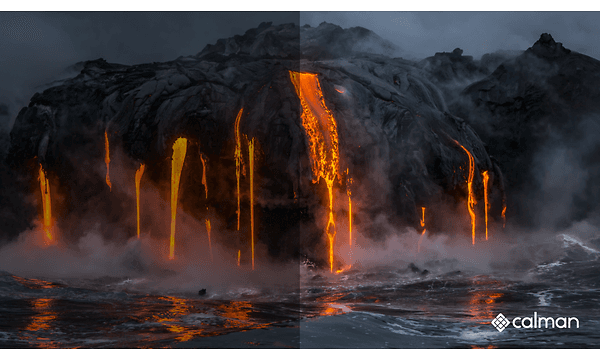 Lava with different brightness