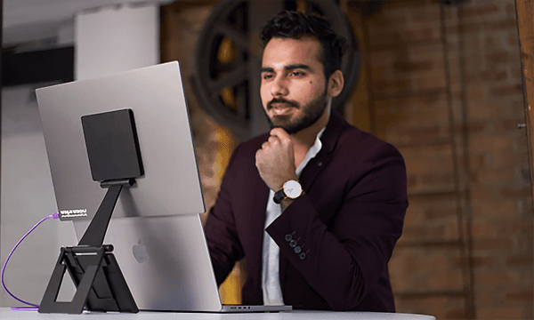 espresso displays - espresso Stands and a man in front of it