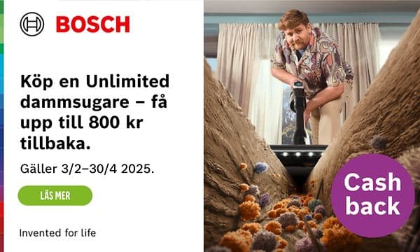 Bosch Unlimited vacuum cleaner cashback campaign