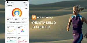 Huawei - Yhteensopiva - Teaserkuva ja teksti 'Yhdistä kello ja puhelin'