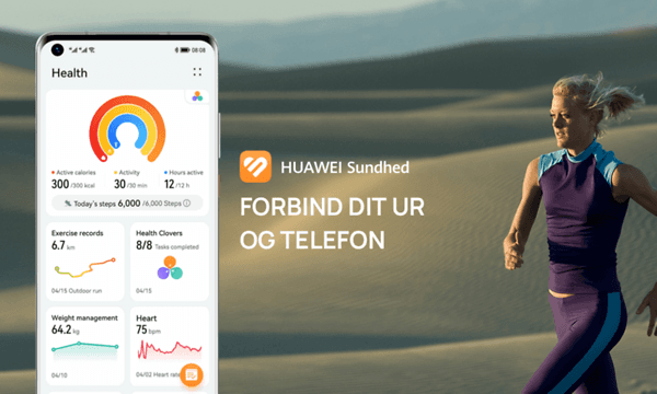Huawei Sundhed: Forbind dit ur og telefon