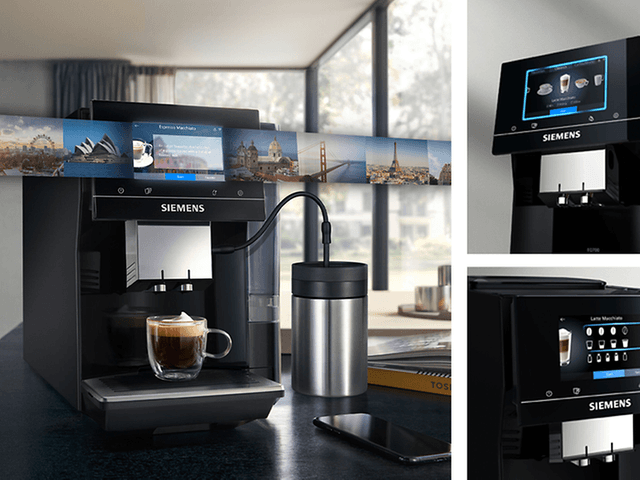 Siemens EQ700 kaffemaskin og iSelect display