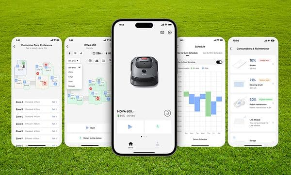 Dreame Robotgressklipper Mova 600 - Personaliserte appinnstillinger