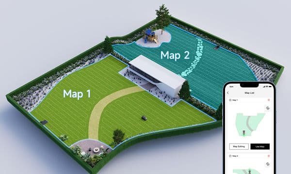 Dreame Robotgressklipper Mova 1000 - Dual map