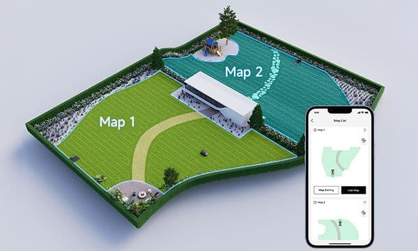 SDA - Dreame Robot gräsklippare Mova 600 - Dual-Map Management