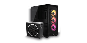 Strømforsyning og kabinet til AMD 9000 Series