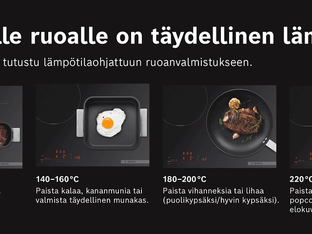 Bosch liesi - Jokaiselle ruoalle on täydellinen lämpötila