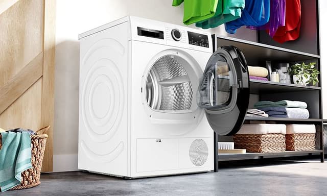 Bosch tørretumbler med LED-lys i tromlen