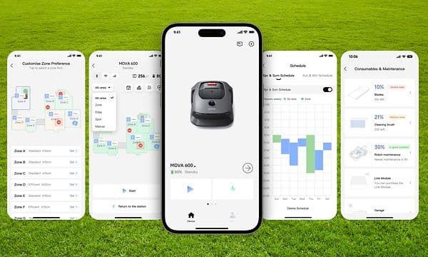 Mova lawn mowers – Tailored lawn mowing with the help of an app