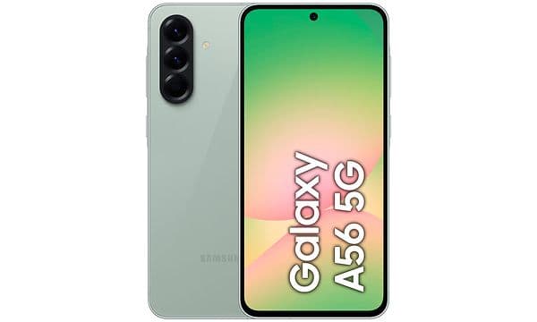 Samsung Galaxy A56 in light olive green