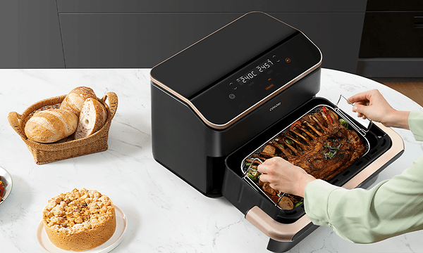 Cosori airfryer med stor kapacitet tilbereder steg