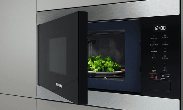 Broccoli tilberedes i Samsung mikrobølgeovn