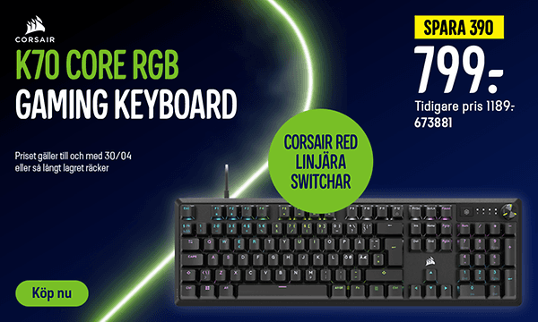 Corsair K70 Core RGB Gaming Keyboard