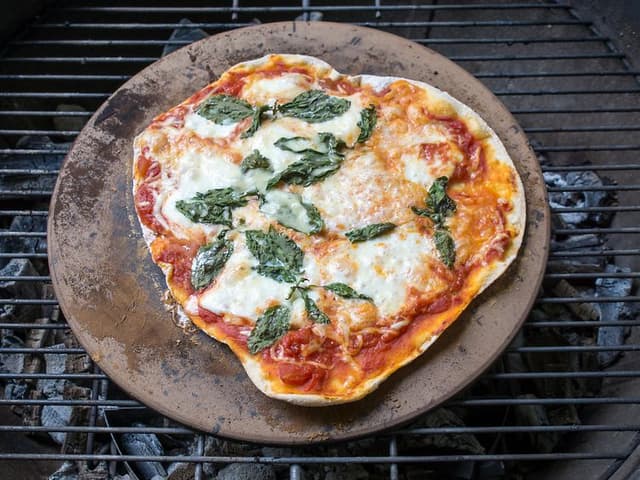 pizza on pizza stone