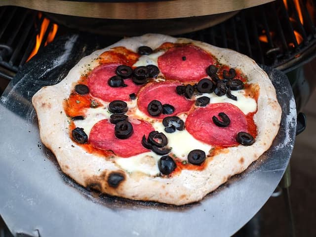 Pizza out from pizza oven
