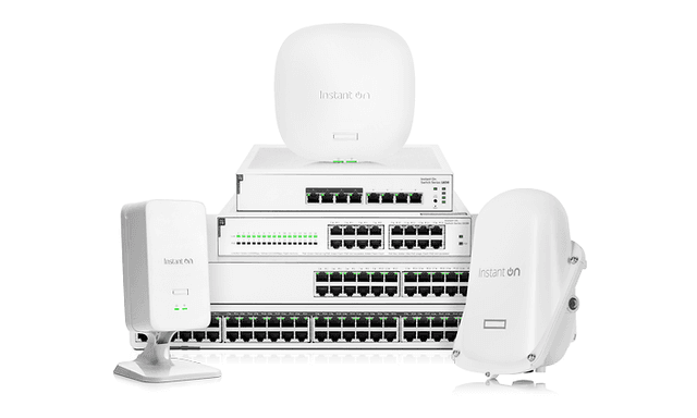 Diverse HPE-switches og access points