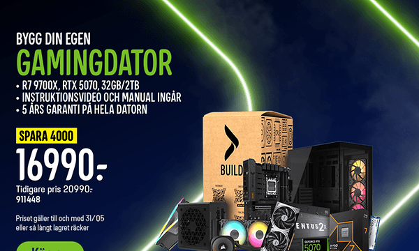 Gamingdator R79700X, RTX 5070, 32GB/2TB