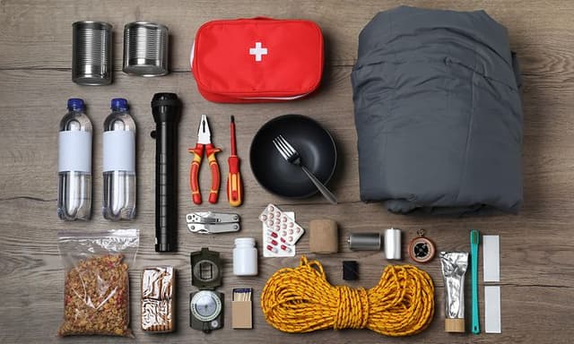 Prepper udstyr​ til hjemmeberedskab