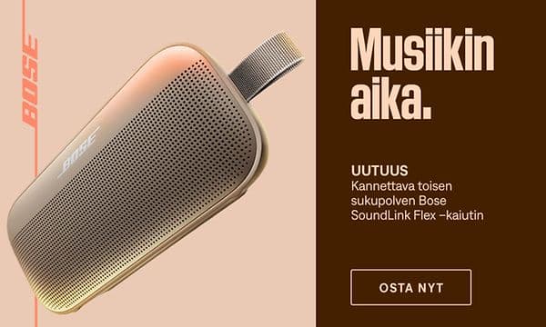Musiikin aika. Uutuus! Kannattava toisen sukupolven Bose SoundLink Flex -kaiutin. Osta nyt!
