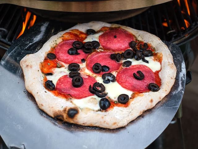 Pizza out from pizza oven