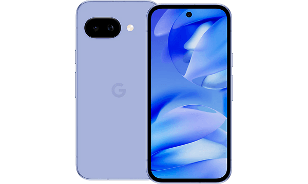 Google Pixel 9a i blå