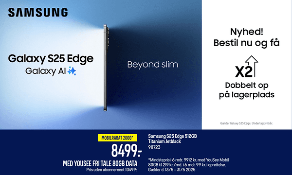 DK - Samsung - Galaxy S25 Edge - Top Banner - B2C Launch Offer - Desktop